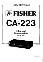 Fisher CA-223 - Service Manual